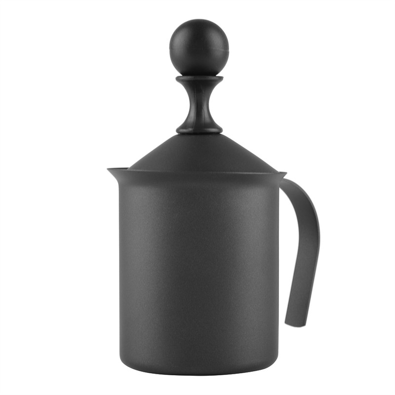 Stainless Steel Manual Double Mesh Milk Frother Foam Maker Coffee