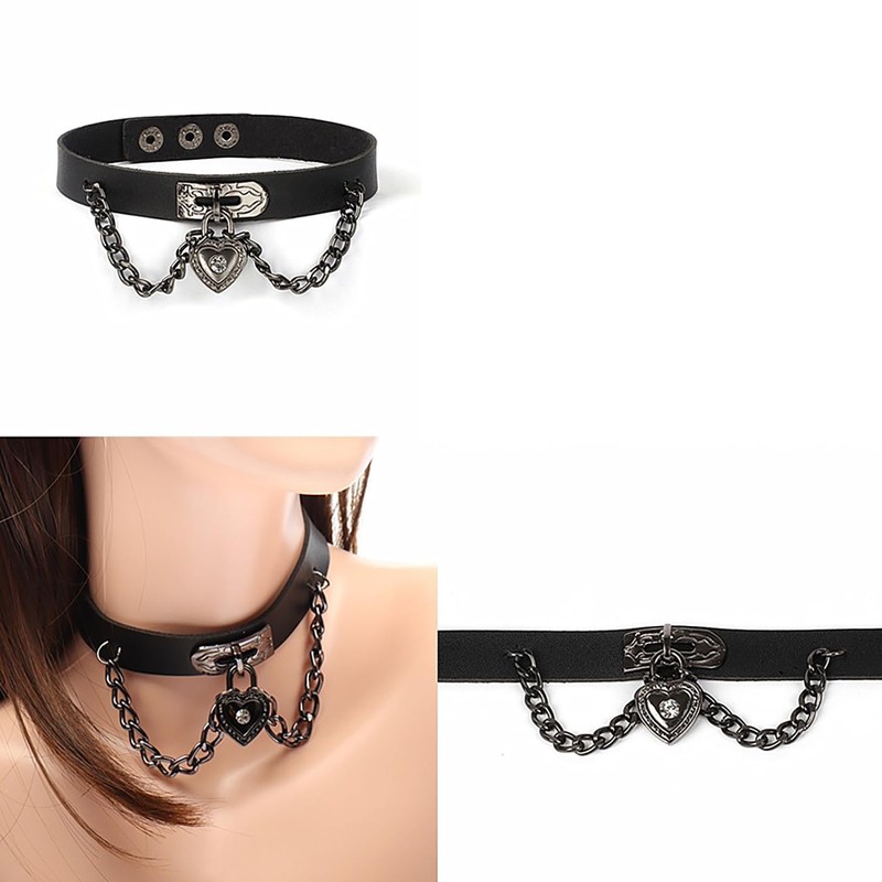 LeTradeJP Choker, Collar, Accessory, Gothic Unisex, Gothic Rock, Punk Fashion,