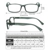 LUFF Unbreakable Reading Glasses for Women,4PCS Blue Light Blocking Reading