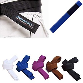 Gürtel bjj belt jiu jitsu Kimono - Gi 100% Baumwolle 6mm verschiedene Farben (A2/280cm, Blau)