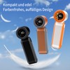 HONEYYEAR Portable Handheld Fan - Digital Display, 5 Speeds, 17,400