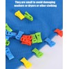 FOTOEVFC Non-Slip Sock Clip with Hook, 50pcs, Plastic, Red, Orange,