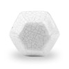 ETHNICITI Pack of 6 Hexagonal White Crackle 40mm Ceramic Door