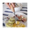Stainless Steel Fork and Spoon with Wooden Handles, Simple Design