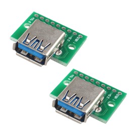 HALJIA 2 USB 3.0 to DIP 2.54mm 9pin female PCB converter plug