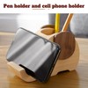 Vadisun Elephant Pencil Holder & Phone Stand - Solid Wood