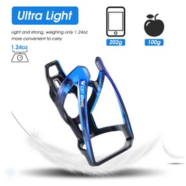 Bike Water Bottle Cage, Durable Ultralight Plastic Water Drink Holder Rack, Lightweight PC Water Bottle Holder for Bicycle, Cycling Bottle Holder Cages for MTB, Road Bike, Mountain Bikes (B)