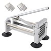 French Fry Cutter,Potato Slicer,Stainless Steel Cutter Potato,1/2-inch, 3/8-inch Blades,Removable Handle
