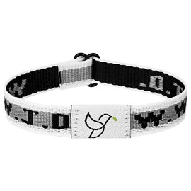 OIDEA Daily Bible Verse Bracelets: Wearable Scan NFC Scripture Bracelets Devotional God Jesus Faith Wristbands Inspirational Religious Christian Gifts for Women Men, White Black