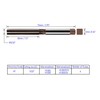 FOCMKEAS Hand Reamer 5/32" Alloy Tool Steel 9Crsi H8 6
