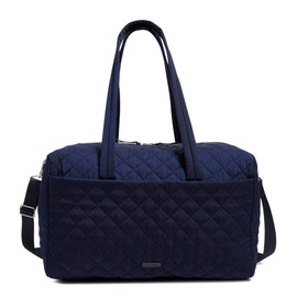 Vera Bradley Women's Performance Twill Large Travel Duffle Bag, Classic Navy/Blue, One Size
