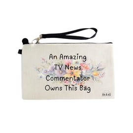 Gifts or Presents for TV News Commentators, an Amazing TV News Commentator Owns This Bag, Cosmetic Bags, Pencil Case - cb1280