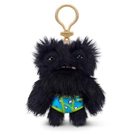 Fuggler Keyring 15705K Badgy Series Wide Eyed Weirdo - Black Wide Eye, Black Key Chain