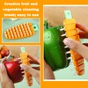 Vegetable Scrubber, Potato Scrubbing Brush Carrot Shape Hanging Vegetable Brush