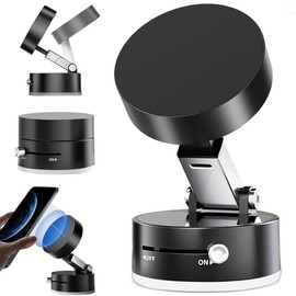 Vacuum Soporte Magntico para Celular, Rotating Porta para Celular Automovil, Plegable y Retrcti Phone Stand Coche, Doble Cara Magntica Base para...   