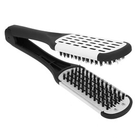 Hair Straightener Brush, Professional V Shaped Clamp Styling Comb Hair Straightening Comb Hairdressing Tool Daily Hair Care for Home Hair Salon Barber Shop and Travel Use