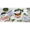 Zassenhaus Oriental Design Ceramic Cross Coaster with Non-Slip Cork Base