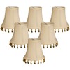 Royal Designs, Inc. Beaded Bell Clip On Chandelier Shade CS-311B-5EG-6,