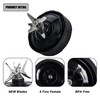 [Upgrade] 6 Fins Blender Blade 4inch Female Blade,for Nutri Ninja