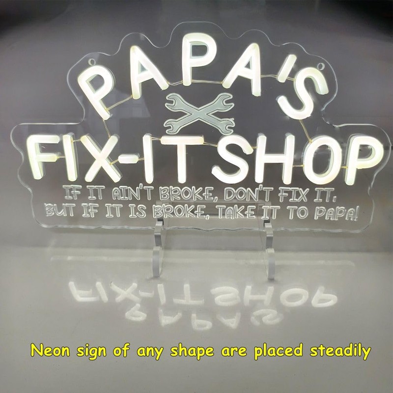 Neon Sign Holder Base,LED Light Holder for Table,Neon Sign Stand