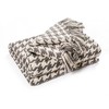 EHC Cotton Houndstooth Throw Blanket For Bed Sofa Couch Arm