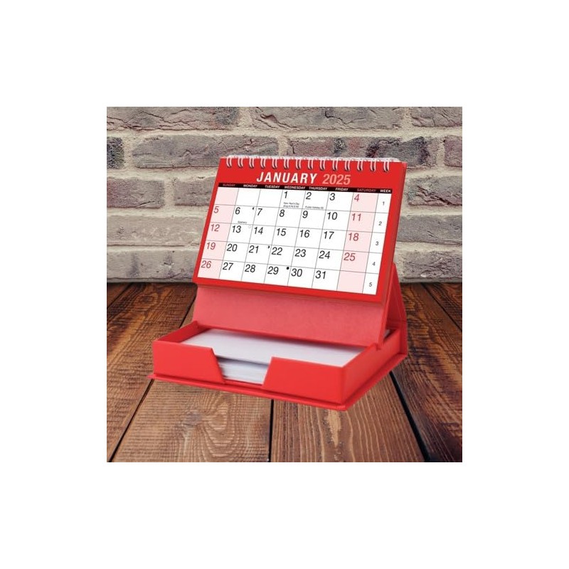 UKDD® Desktop Month to View Calendar Tear Off and Memo