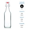 YEBODA Clear Glass Beer Bottles for Home Brewing with Easy