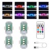 KVAEY 2PCS Wireless LED Strobe Lights with Remote Control, 8