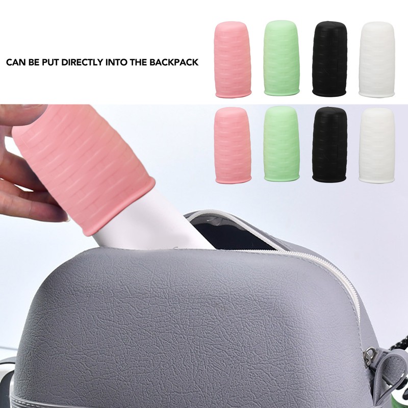 8pcs Travel Leak Proofing Elastic Sleeve Bottle Covers Soft Silicone
