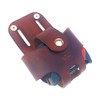 Basket Style Leather Tape Measure Holder by AP Saddlery (Dark