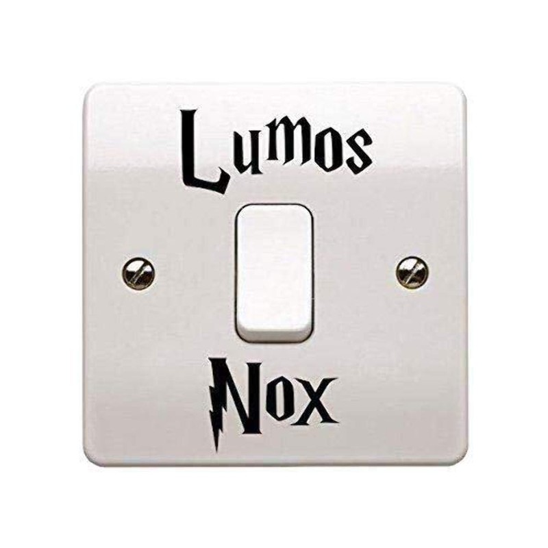 Lumos Nox (Light/Dark) Light Switch Sticker Vinyl Decal Child Room