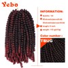 4 pack spring twist crochet braiding hair Ombre Colors Synthetic