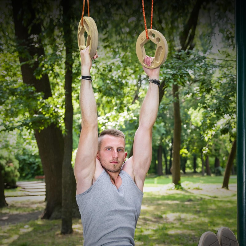 MonkeyTail Hangboard Fingerboard Climbing Rings Finger Strength Device for Pull-Ups