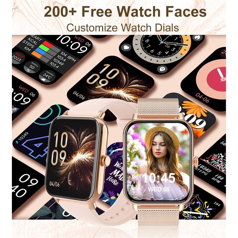 SOGRACE Reloj inteligente para mujer con llamada blutooth