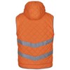 Yoko Unisex Adults Hi Vis Kensington Hooded Gilet (L) (Yellow)