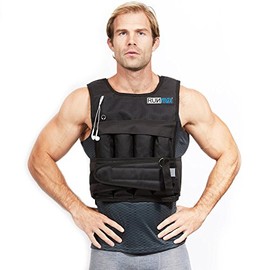 RUNMax Pro Weighted Vest 12lbs/ 20lbs/ 40lbs/ 50lbs/ 60lbs With Shoulder Pads Option (With Shoulder Pads, 12lbs)