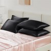 Bedsure Satin Pillowcase for Hair and Skin - Black King