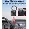 AbeeyGeomarn Magnetism Car Phone Holder for 2011-2017 Jeep Wrangler JK