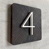 Hasware Floating House Number Sign, 12 cm, Modern Door Numbers,