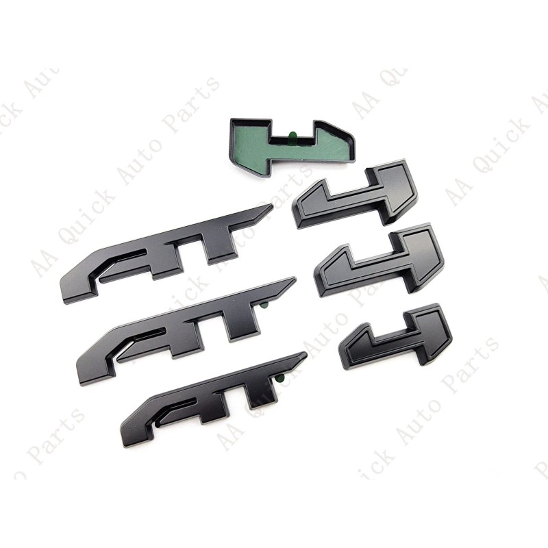 GMC 3PCS Matte Black Door Rear Tailgate AT4 AT 4