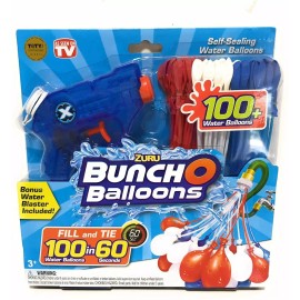 Zuru Zuro Buncho Balloons 100 in 60 Seconds - 100+ Water Balloons w/ Water Blaster