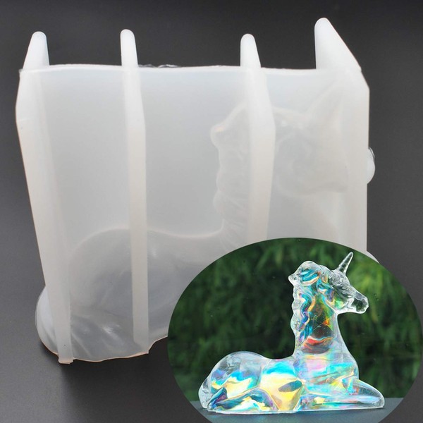 Casual Unicorn Shape Epoxy Resin Mold 4.7" x 3.9" x
