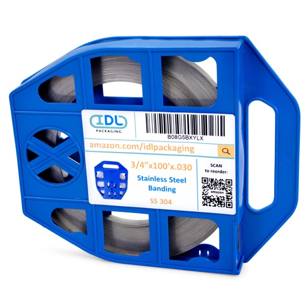 IDL Packaging 3/4" x 100' x .030" Stainless Steel 304