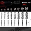ASNOMY 8Pcs Wire Bore Brush for Drill,5/16"-3/4” Stainless Steel Copper