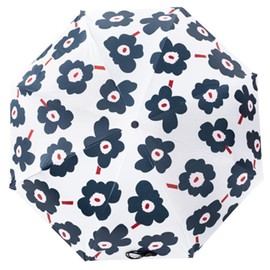 [Suitcase Company] GPT Folding Umbrella, 8 Umbrella, For Both Sun and Rain, Women's, Foldable, Parasol, Rain Umbrella, Scandinavian Design, Art, Flowers, Plants, Manual, Large, UV Protection, UV