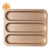 DECORA, 0070105 Gold Line Baguette Baking Mould, 3 Cavities 34.3