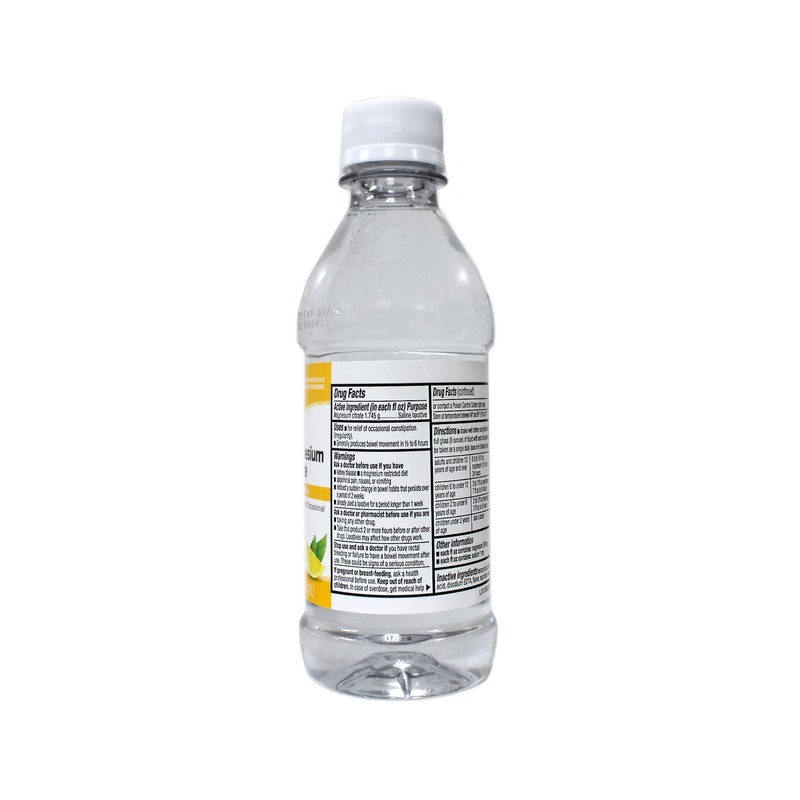 QC Quality Choice Magnesium Citrate Oral Solution Saline Laxative for