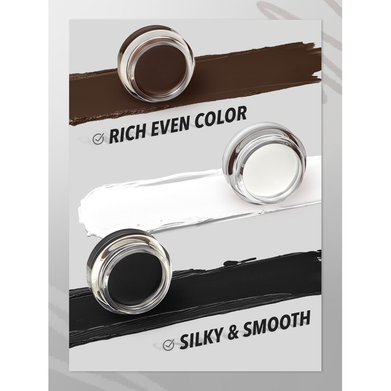 SHEGLAM Intensify Gel-Eyeliner wischfest und wasserfest, hochpigmentiert, langanhaltend, matt, 3