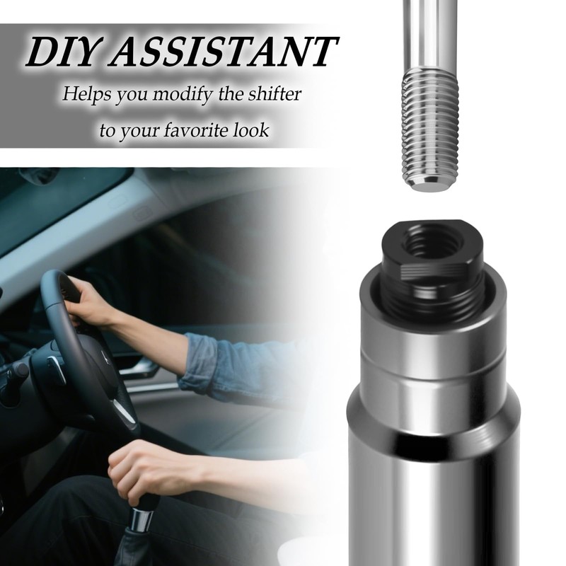 YGDMD 5PCS Gear Shift Knob Adapter,Multi-Size Gear Knob Adapter Includes