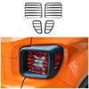 CheroCar for Jeep Renegade Tail Light Lamp Covers Blinds Rear